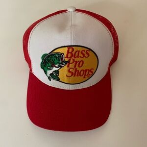Bass Pro Shop Snapback, Red/ White